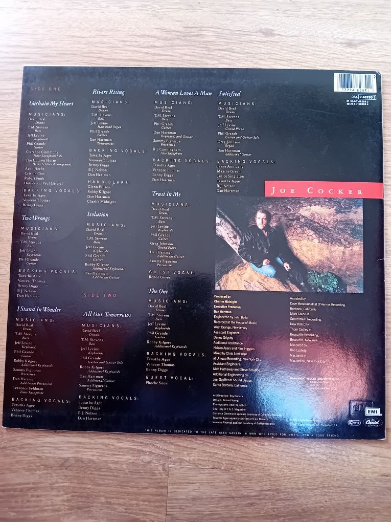 Joe Cocker--unchain my heart LP winyl
