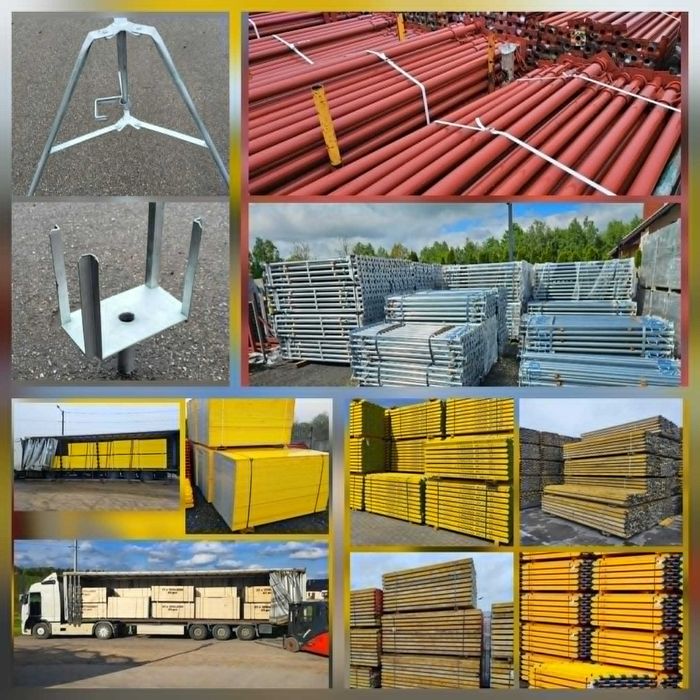 Stemple Budowlane Metalowe Dźwigar Płyta Sklejka szalunkowa Głowice