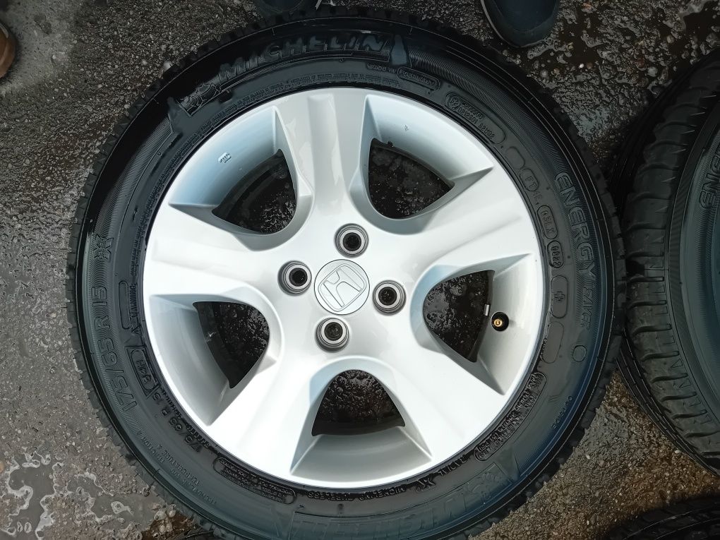 Alu 15"oryg Honda 4x100 z op lato nowe opony okazja