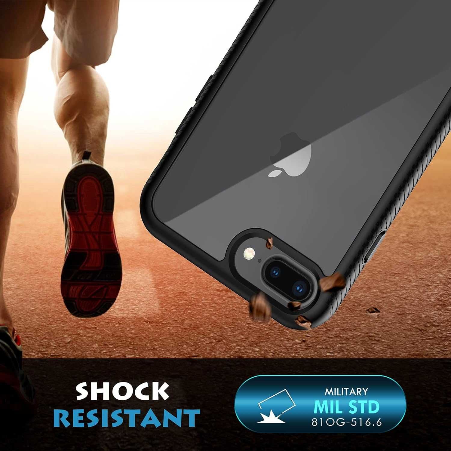 CENHUFO etui do iPhone 8 Plus/ 7 Plus/ 6s Plus / 6 Plus 360 pancerne