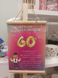 Dyplom 60 urodziny