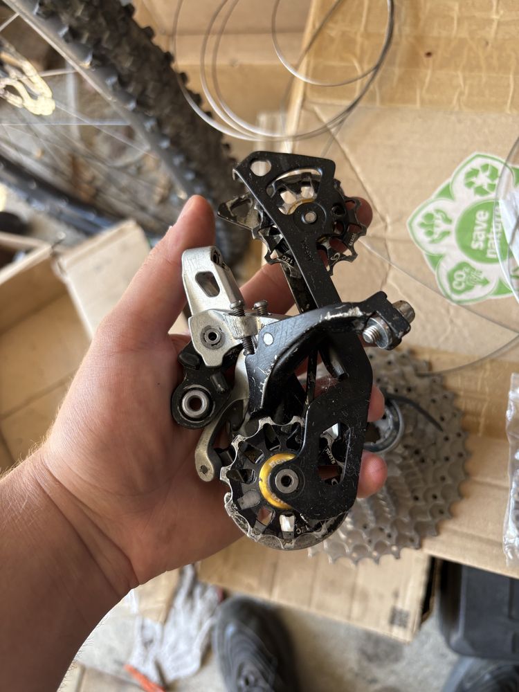 Napęd 3x10 komplet Przerzutki Shimano Deore XT Manetki Kaseta Łańcuch