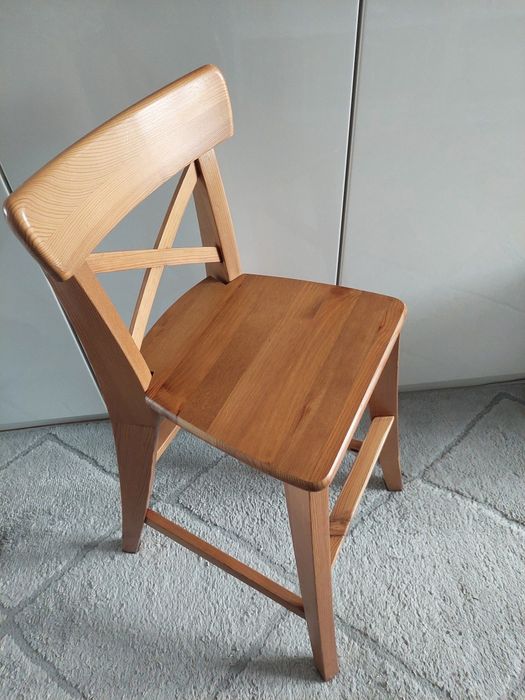Krzeslo IKEA INGLOF dla dziecka drewno
