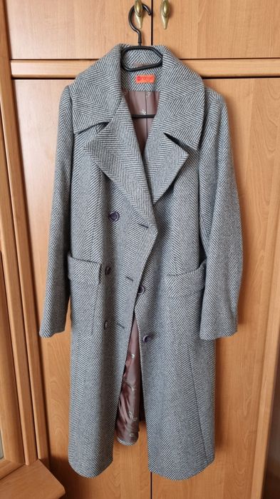 Вовняне осіннє пальто Cat Orange