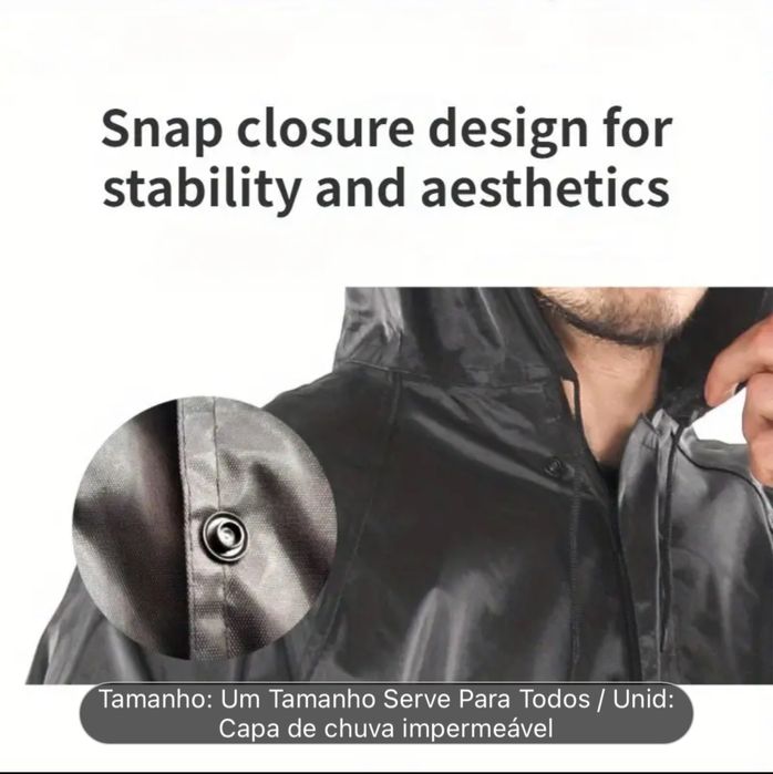 CAPA DE CHUVA A PROVA DAGUA ADULTO