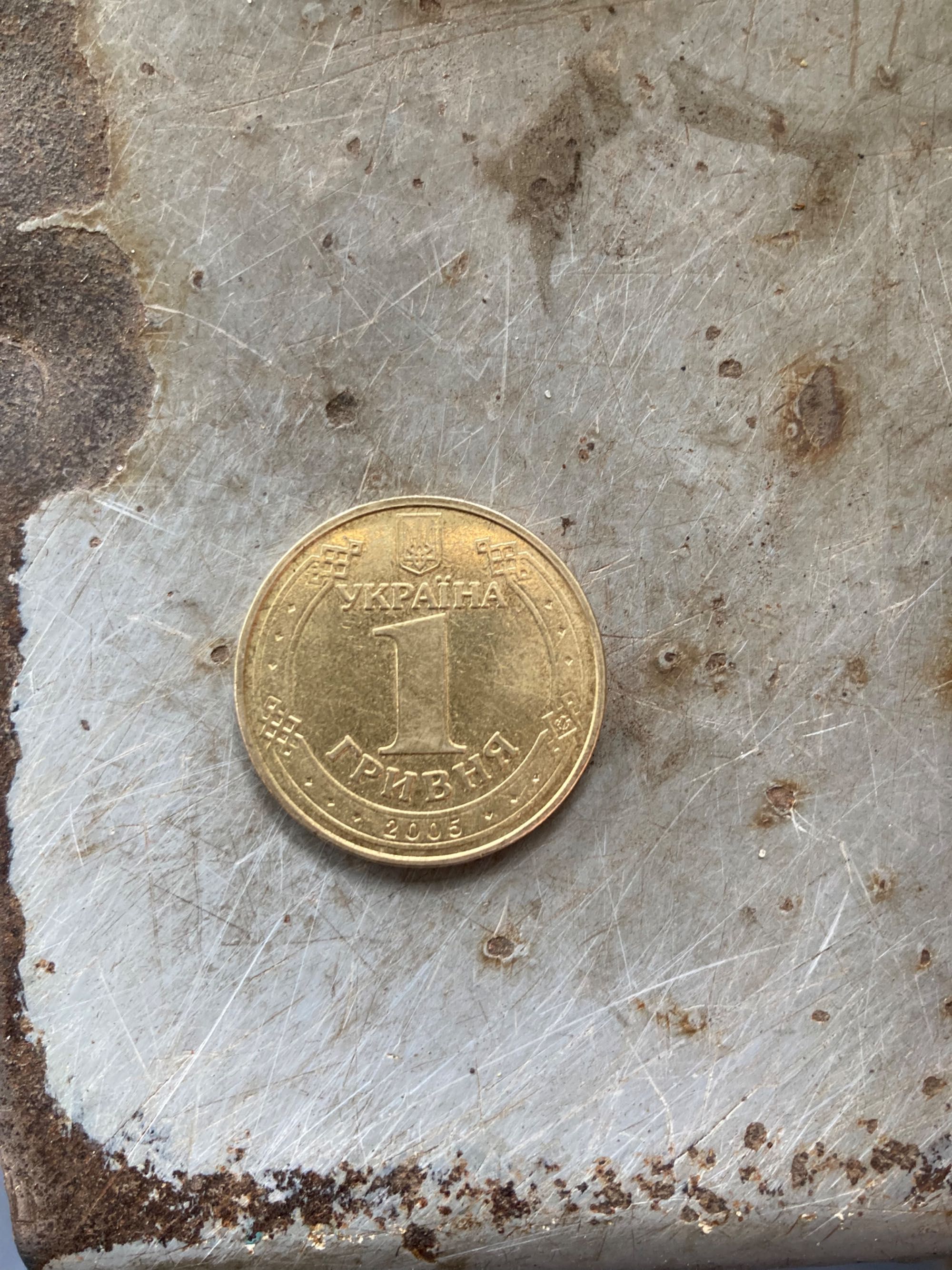 Монета 1 гривна, 2005 года