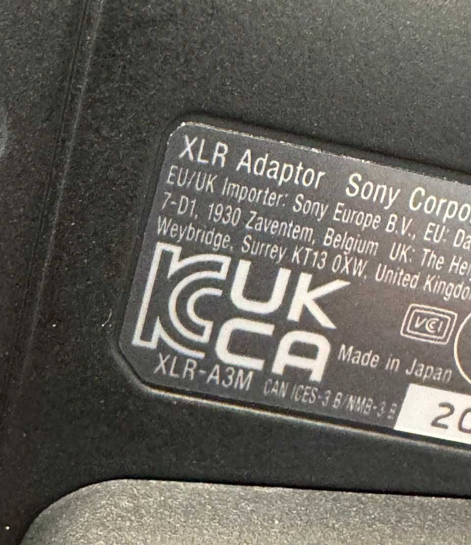 Mikrofon Sony ECM-XM1 + XLR-A3M Adaptor