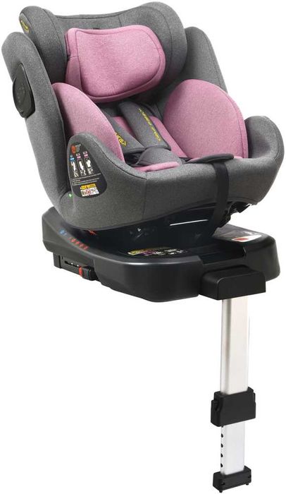Fotelik Samochodowy COMO 40-150CM Obrotowy 360° ISOFIX z Nogą i-Size