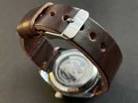 Кожаный ремешок для часов, Шкіряний ремінець для годинника коричневий