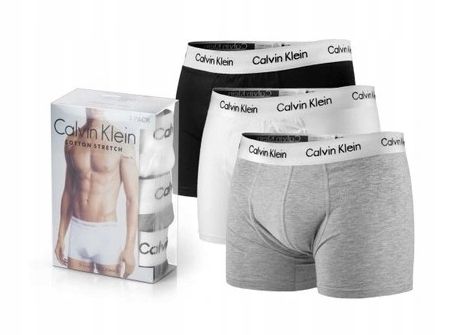 Bokserki majtki męskie CK Calvin Klein 3pak 3pary r.XL 100% org