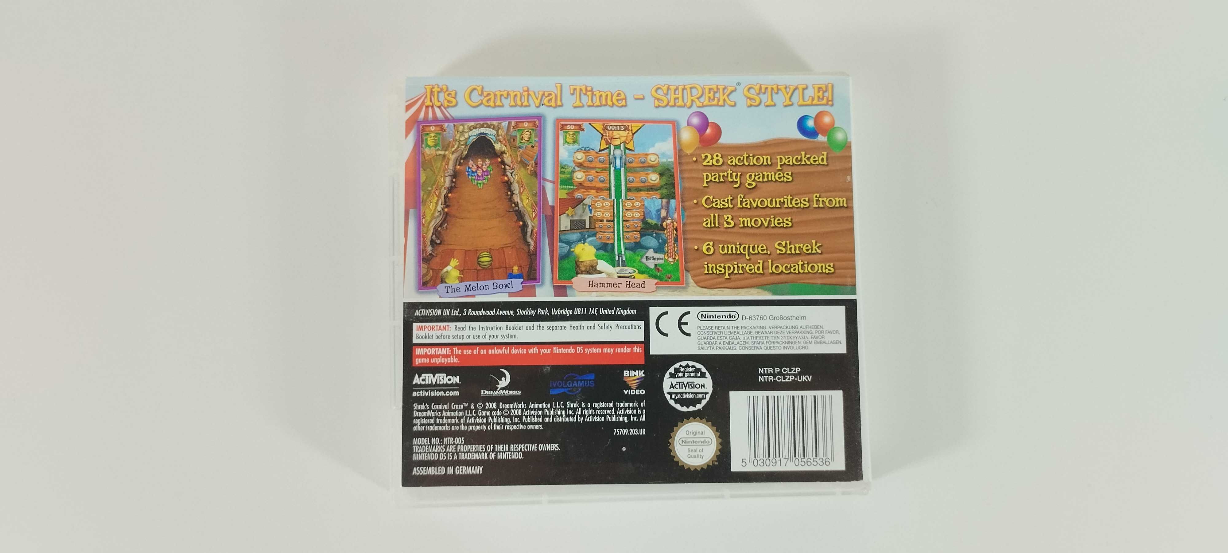 Shrek's Carnival Craze Party Games - Nintendo DS