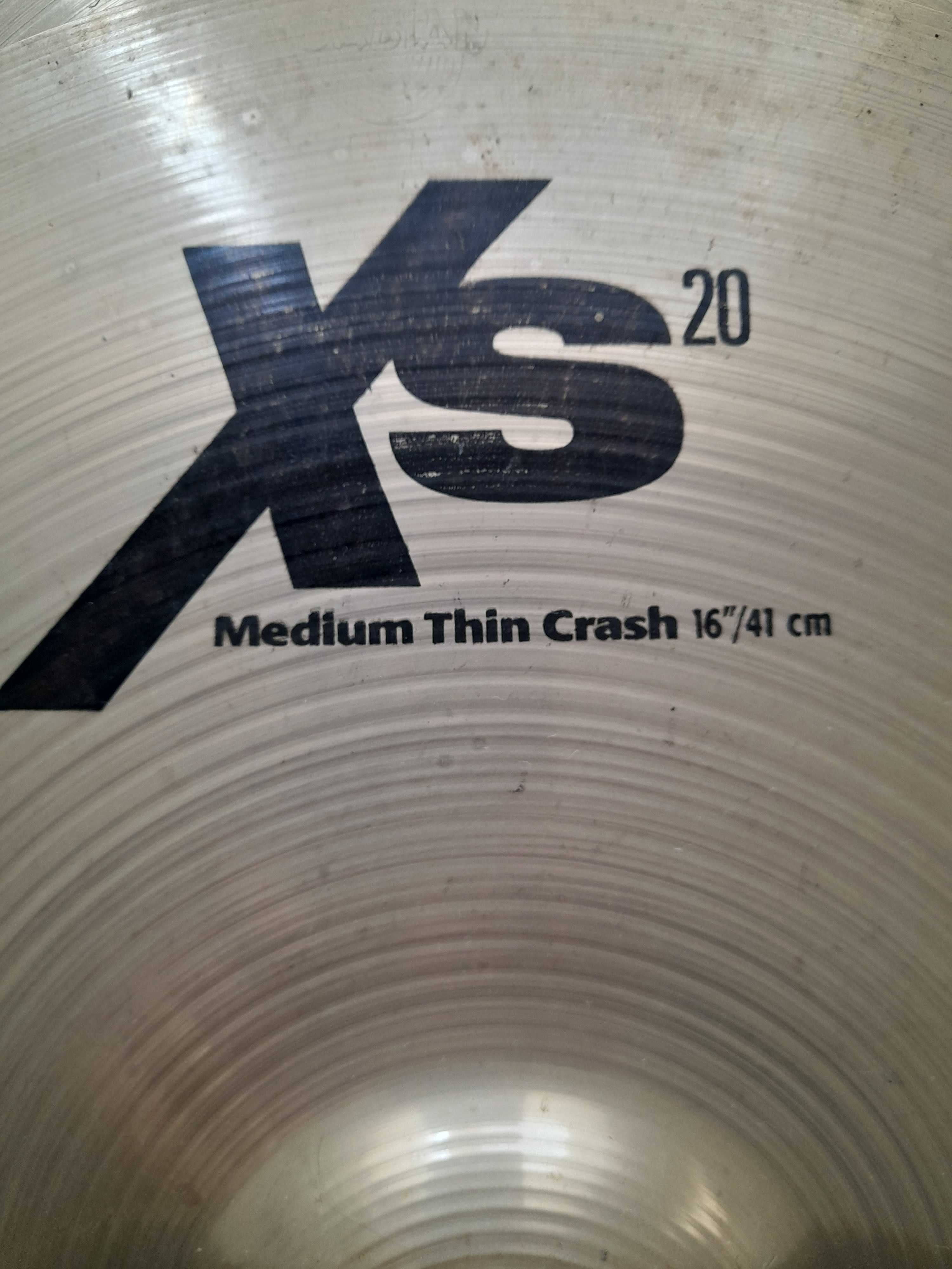 Sabian XS20 Ride 20" +Crash 16" ,Hi-hats 14" Zultan (novos)