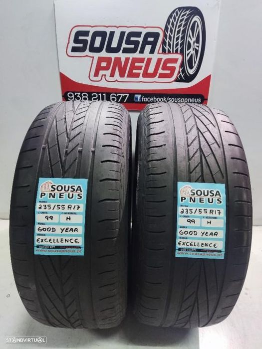 2 pneus semi novos 235-55r17 good year - oferta dos portes 100 EUROS