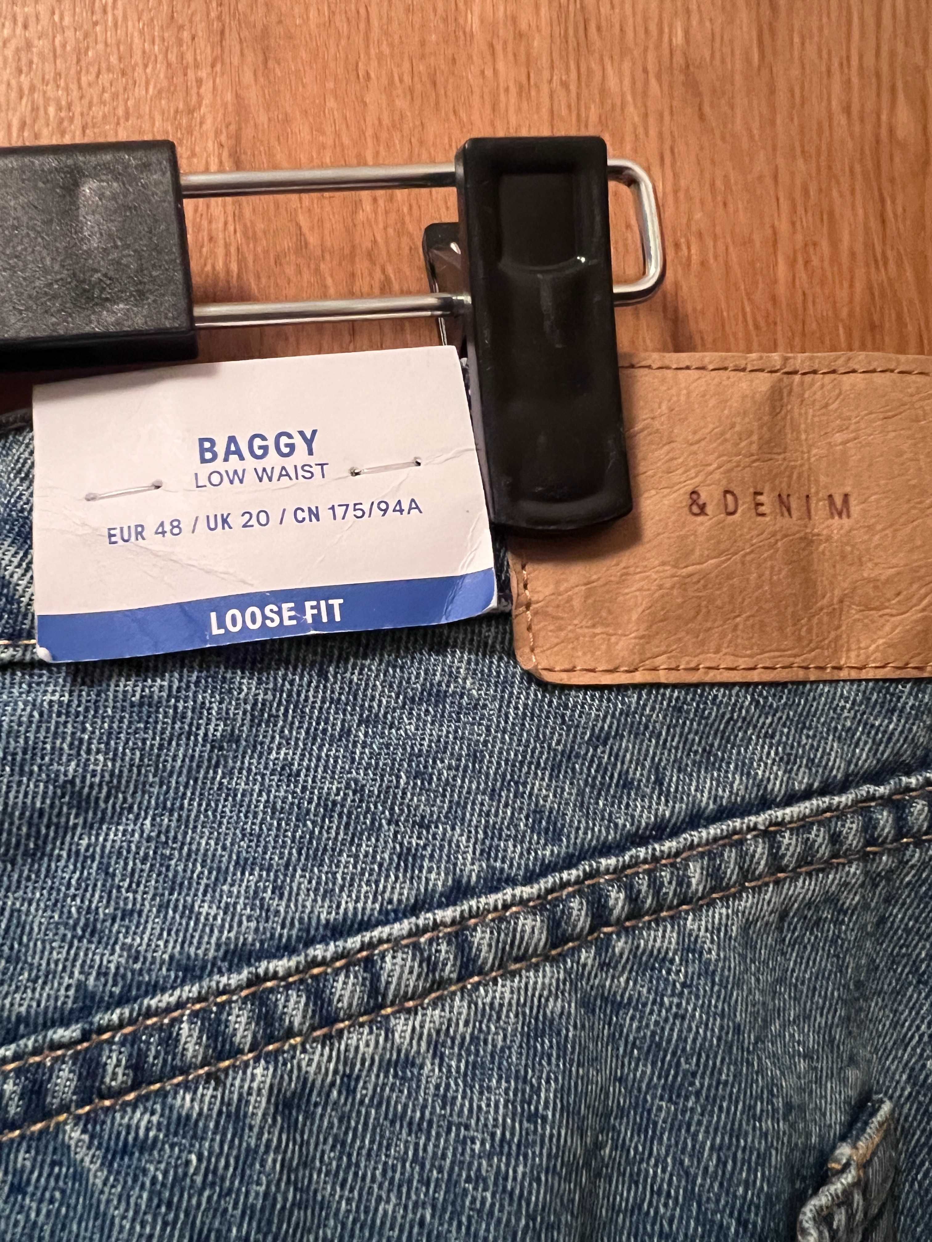 jeansy damskie baggy 42