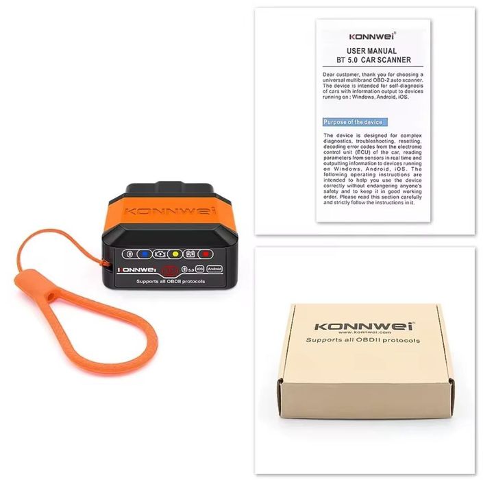 Автосканер OBD2  KONNWEI KW905 діагностика авто