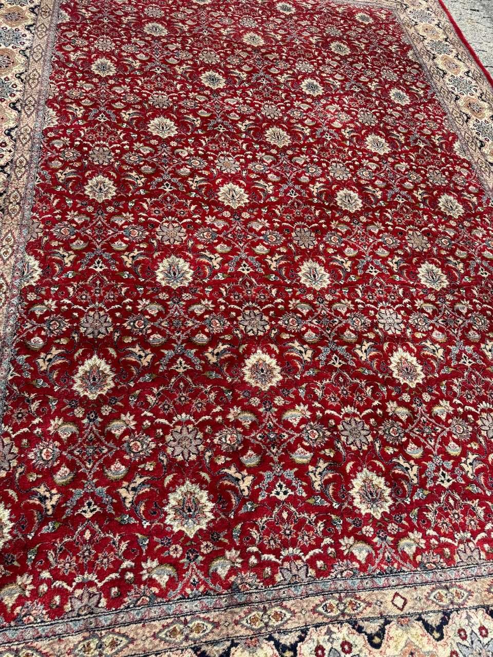 Dywan wełniany kaszmirowy r.tkany perski Ispahan 370x250 gal. 30 tyś