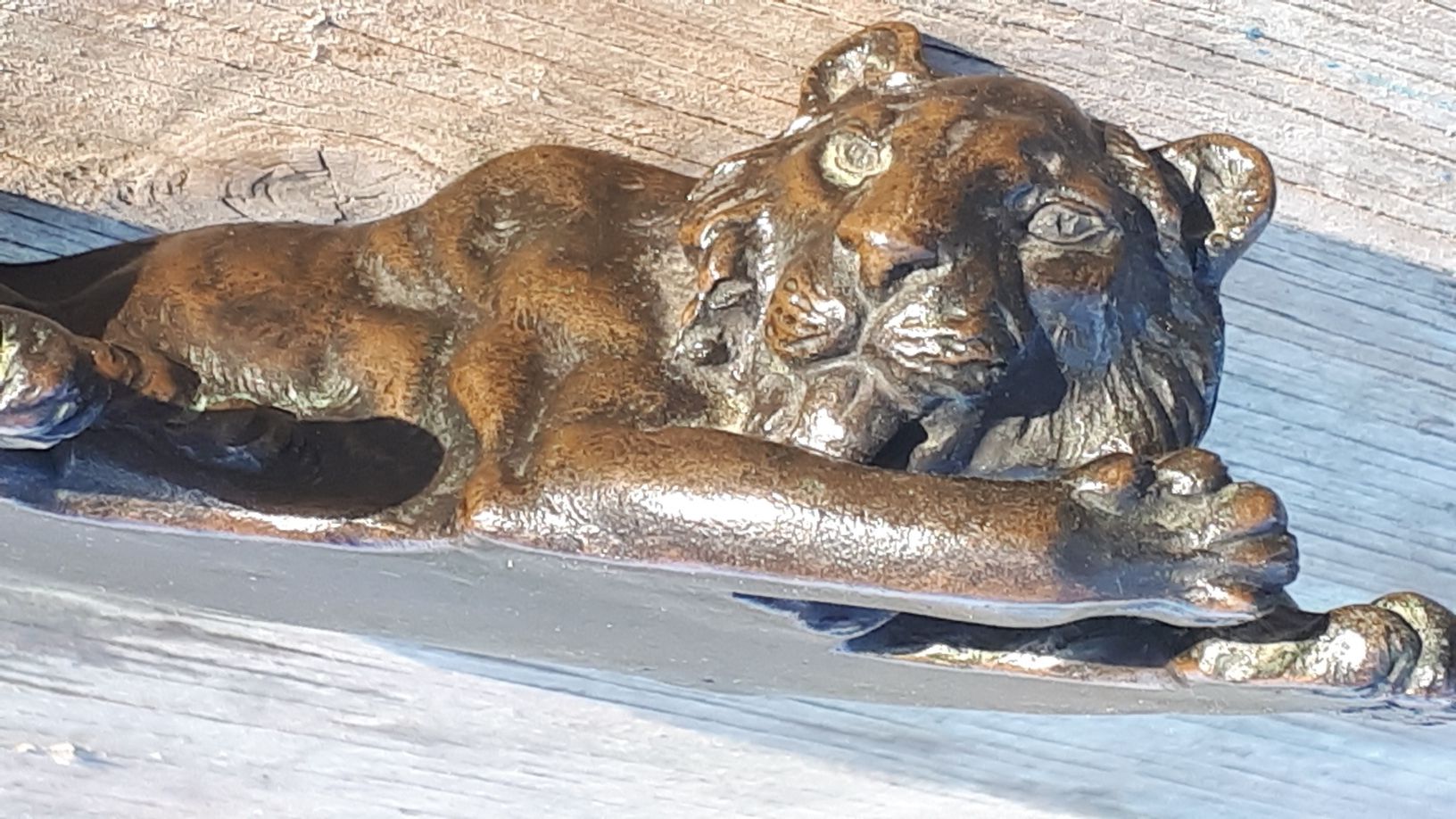 Статуэтка 1920 год бронза тигр символ КОРЕИ антиквариат винтаж в Харьк