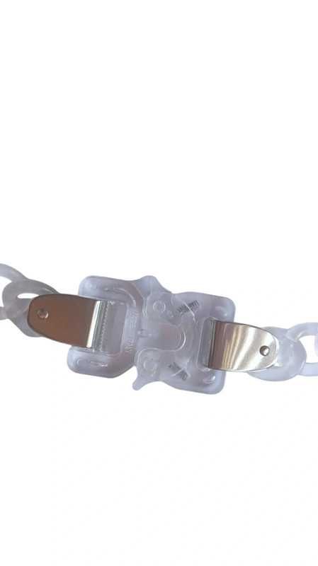 1017 ALYX 9SM chain naszyjnik przezroczysty aktylowy opium swag y2k