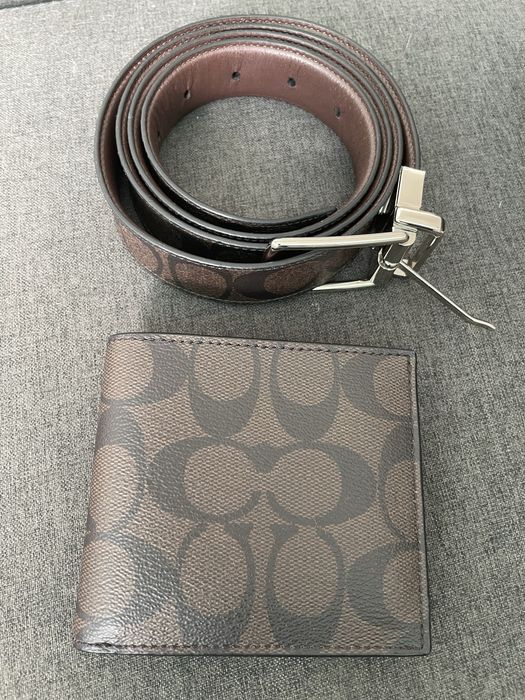 Conjunto carteira e cinto Coach