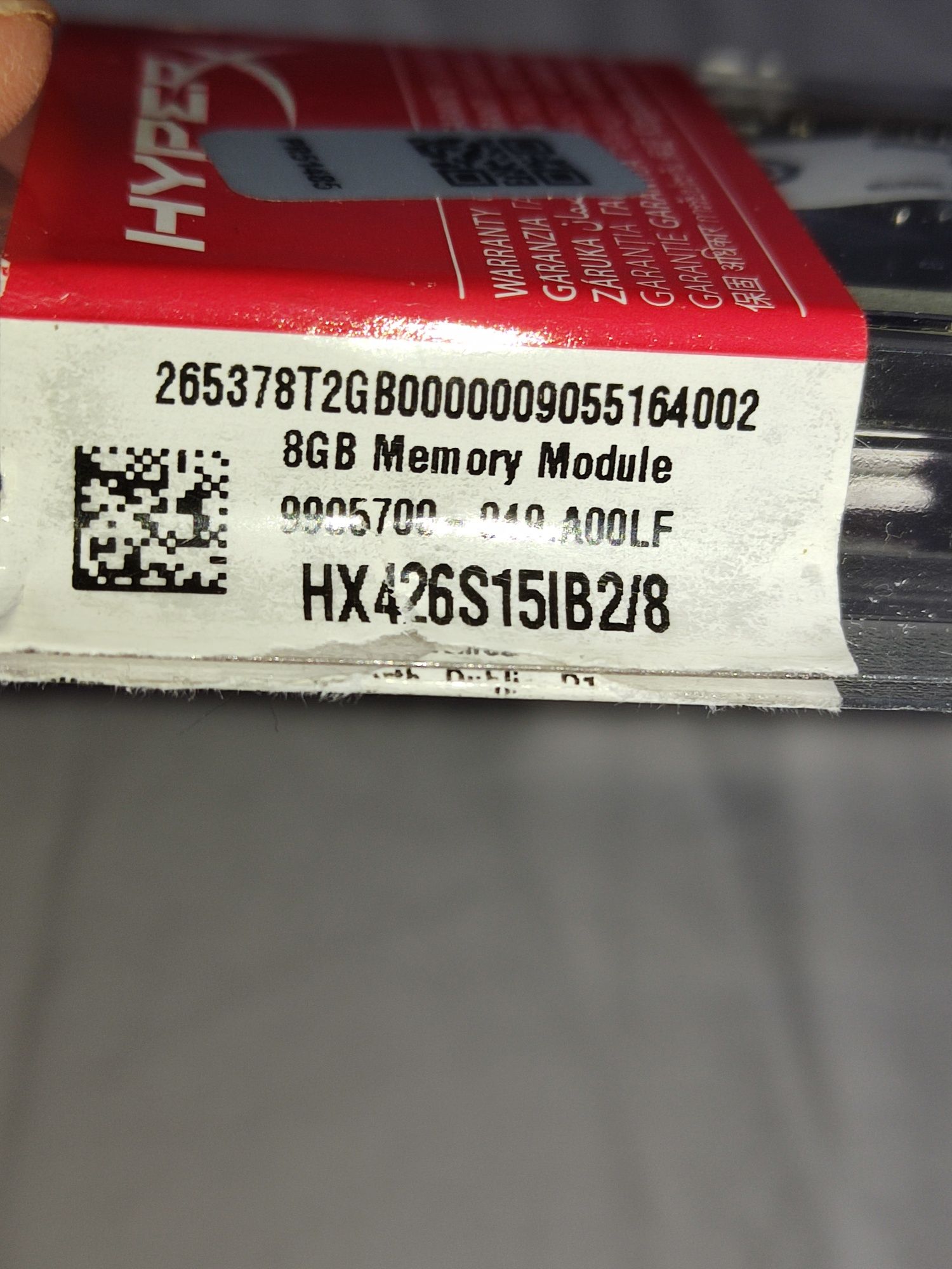 Pamięć RAM Hyper X DDR 4 8gb RAMM do laptopa