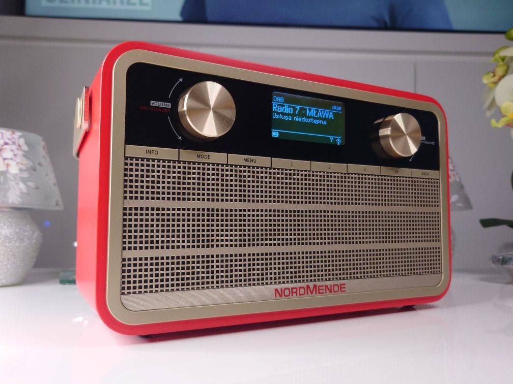 NORDMENDE Transita 120 IR radio internetowe z DAB+ FM AUX czerwone