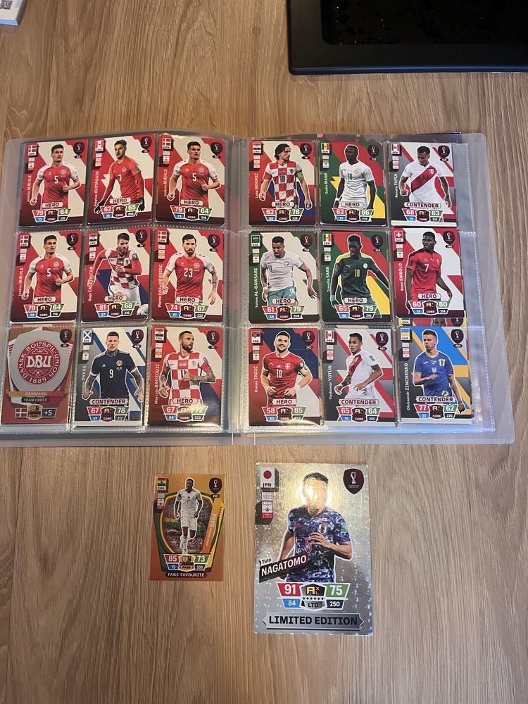 Karty piłkarskie 196 szt. panini Fifa world cup qatar 2022