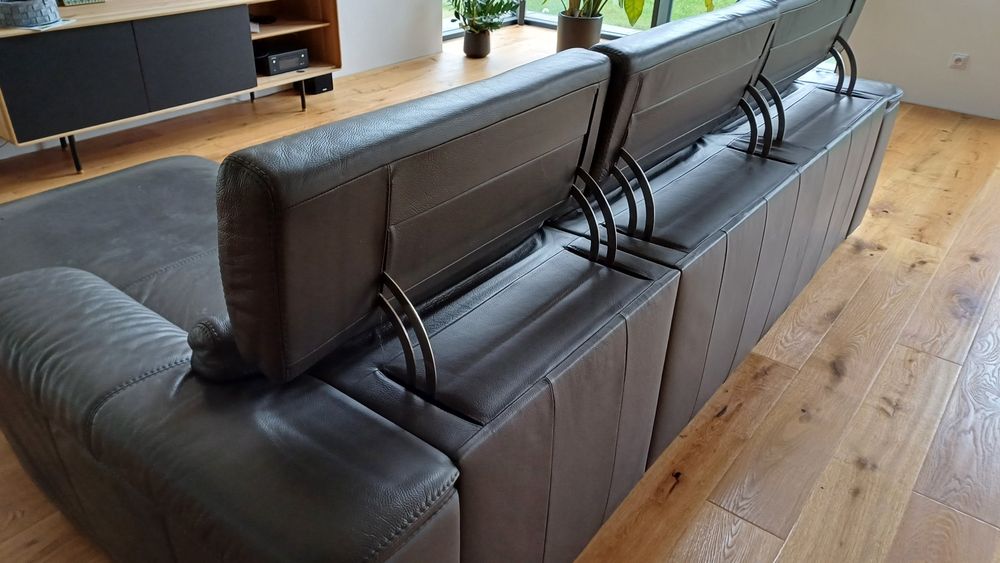 Sofa skórzana Kler funkcja spania i skrzynia