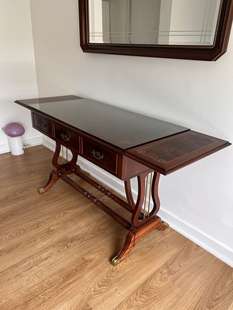Mesa de apoio / secretária em madeira maciça