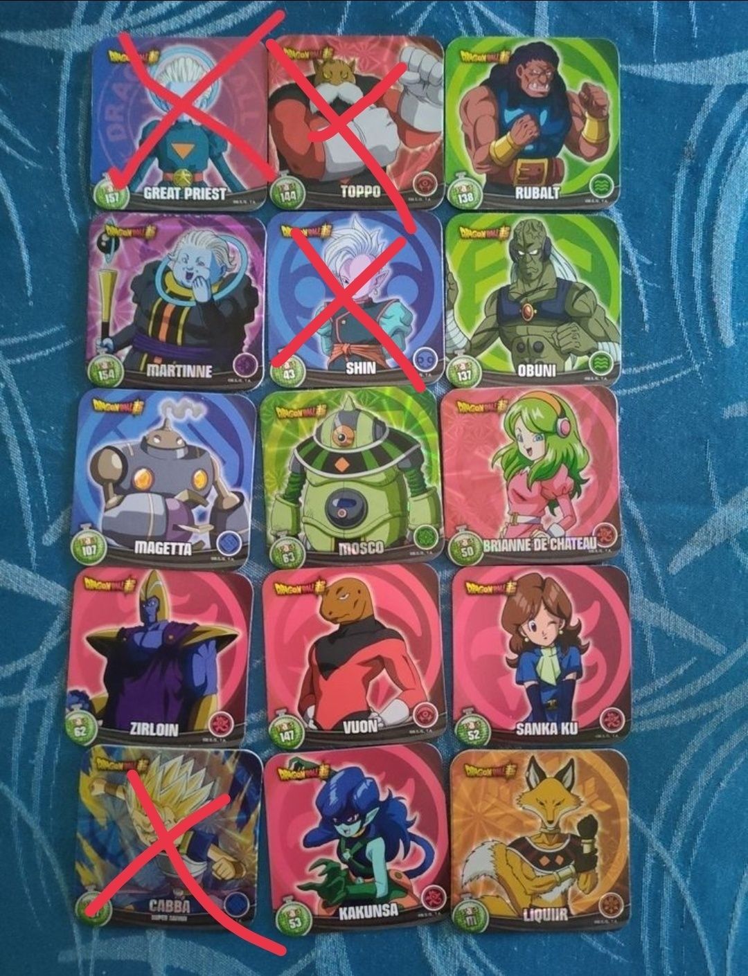 Vendo Stacks/ Imans Dragon Ball Panini 2022