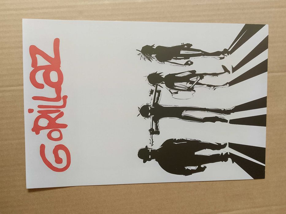 plakat gorillaz zespołu