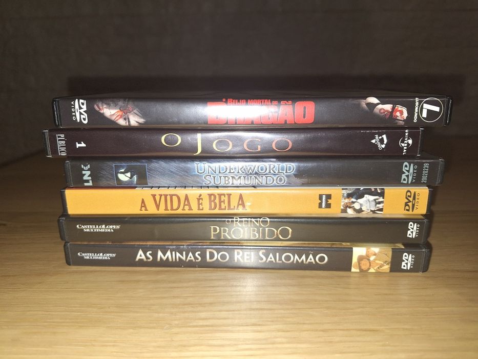 Filmes DVD originais 1 e 2€