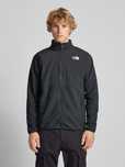 Bluza rozpinana z polaru szara z logo The North Face XL