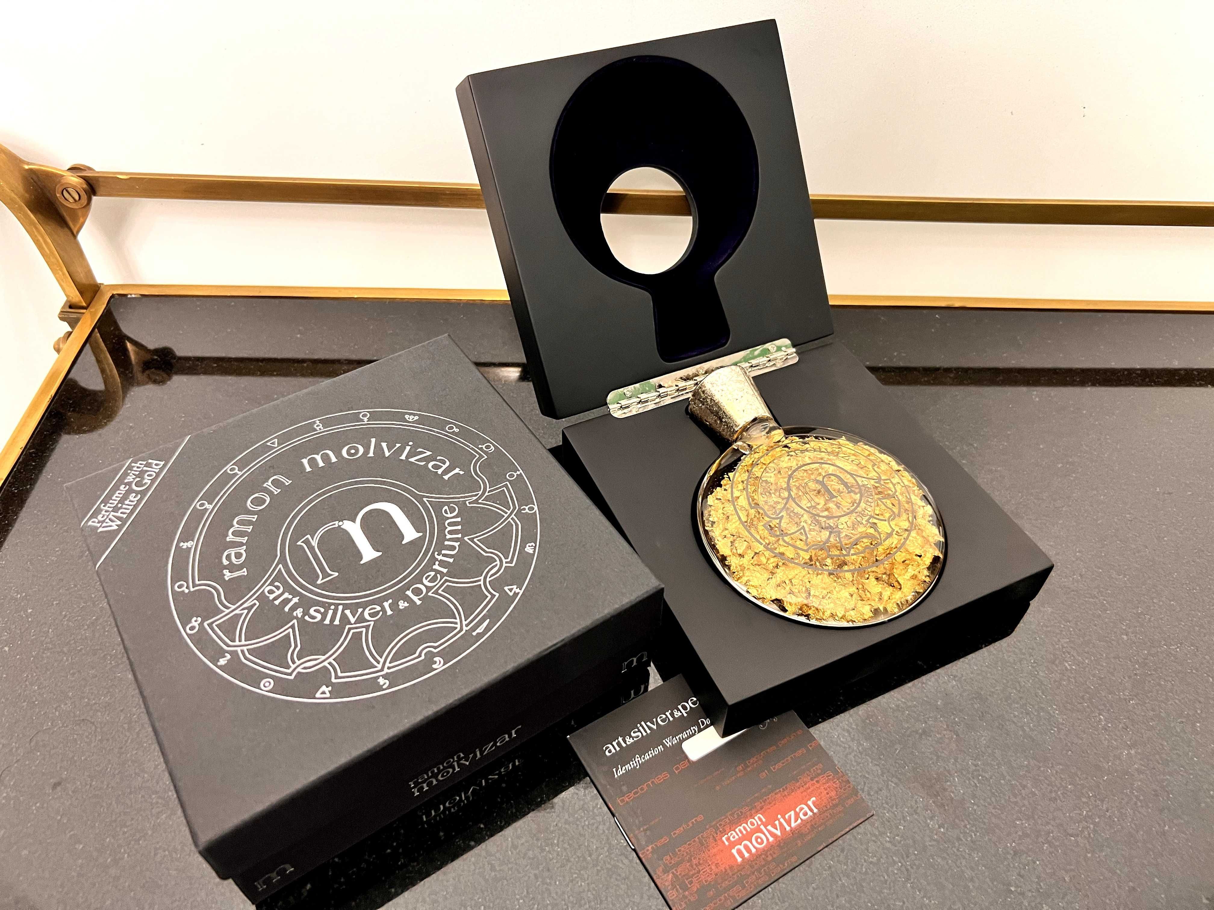 RAMON MOLVIZAR Art & Silver & perfume. Містить золото 24К у флаконі!