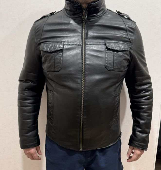 Натуральная мужская дублёнка, 54р.