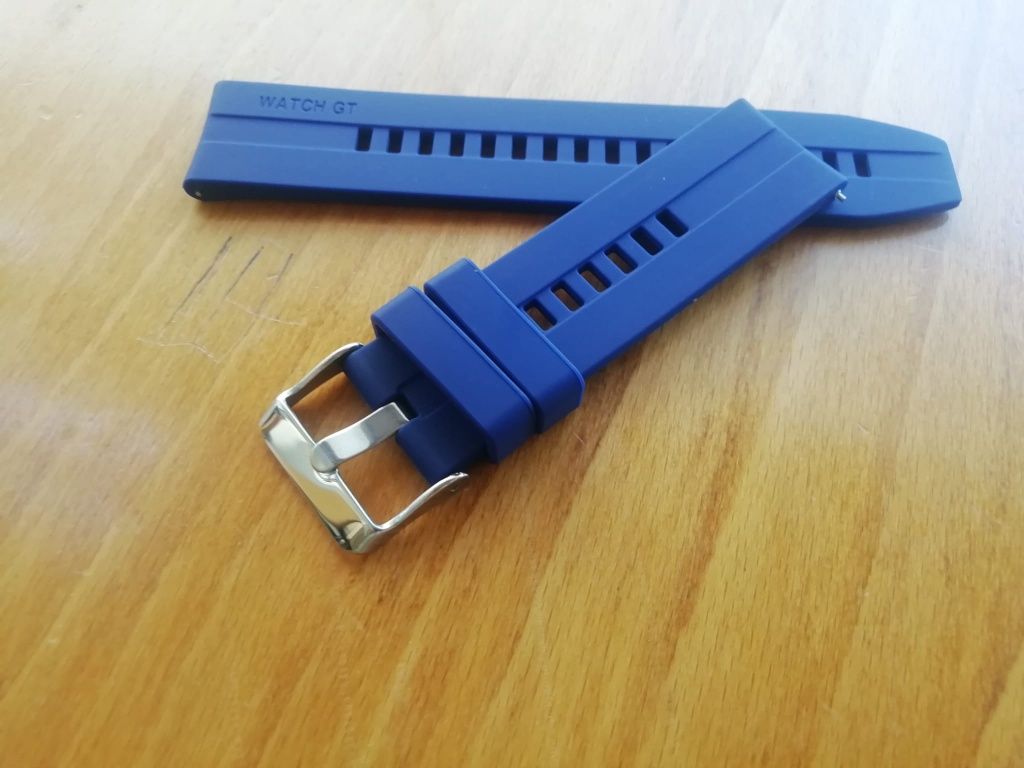 Bracelete 22mm em silicone, WATCH GT : Azul