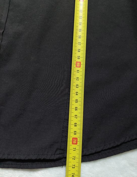 Koszula męska z krótkim rękawem czarna r.L