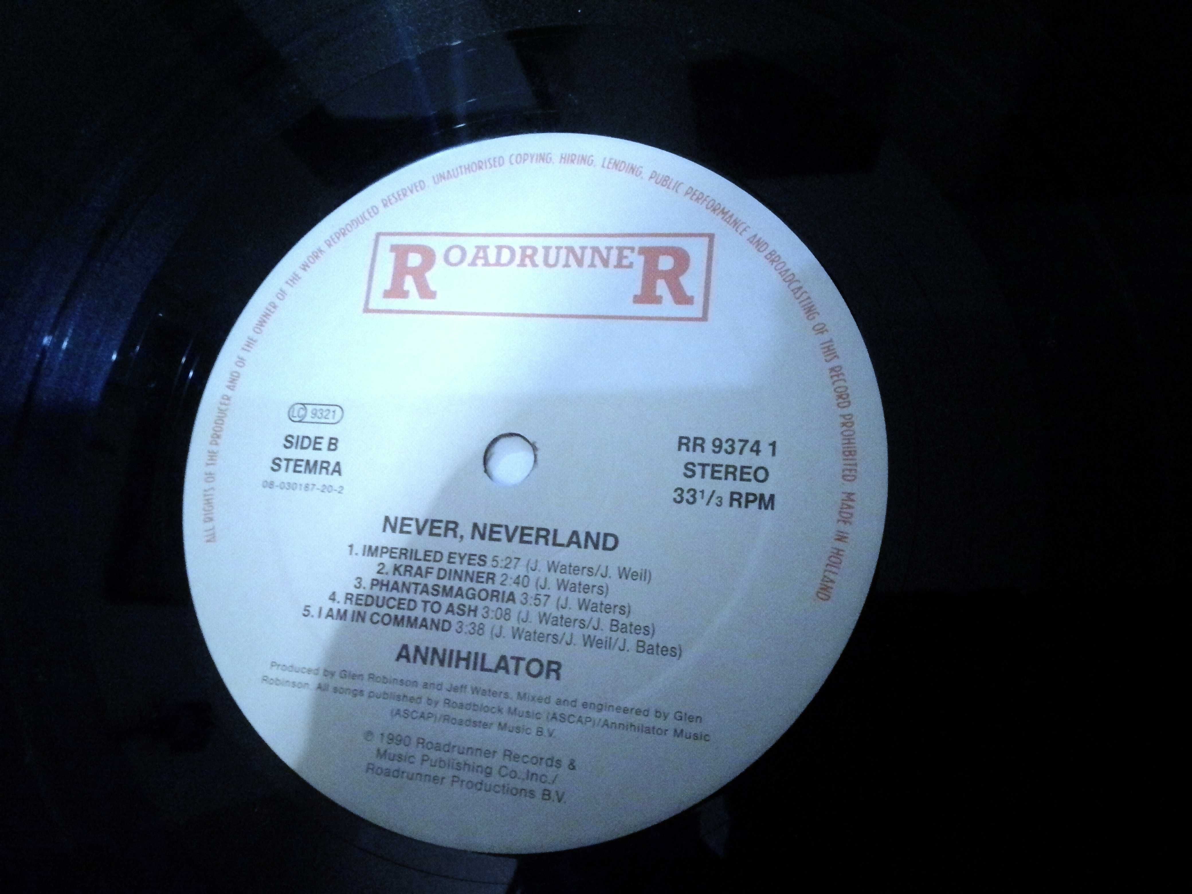 Annihilator - " Never, Neverland " ,,, LP em vinil