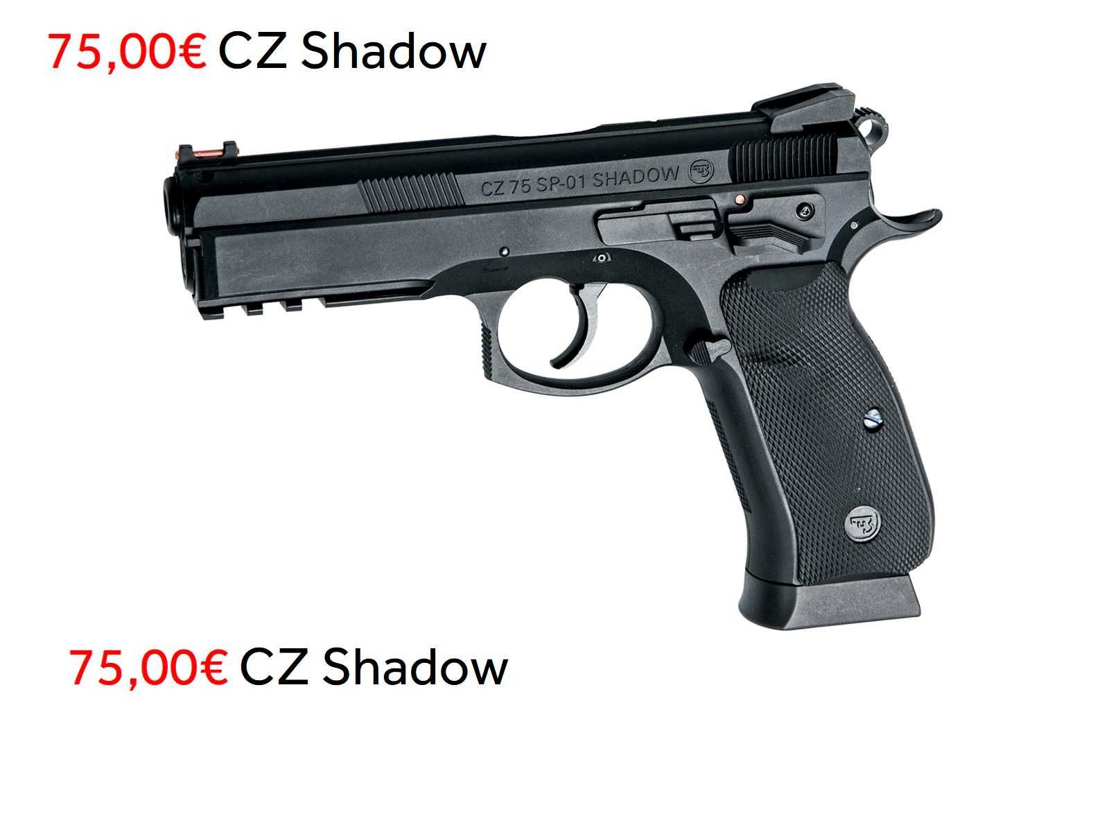 Pressão de Ar CO2) SwissArms P84 FULL METAL+CZ SHADOW esfera aço 4.5mm