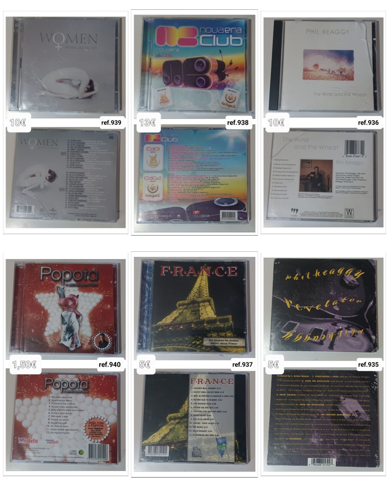 CD's de música variados