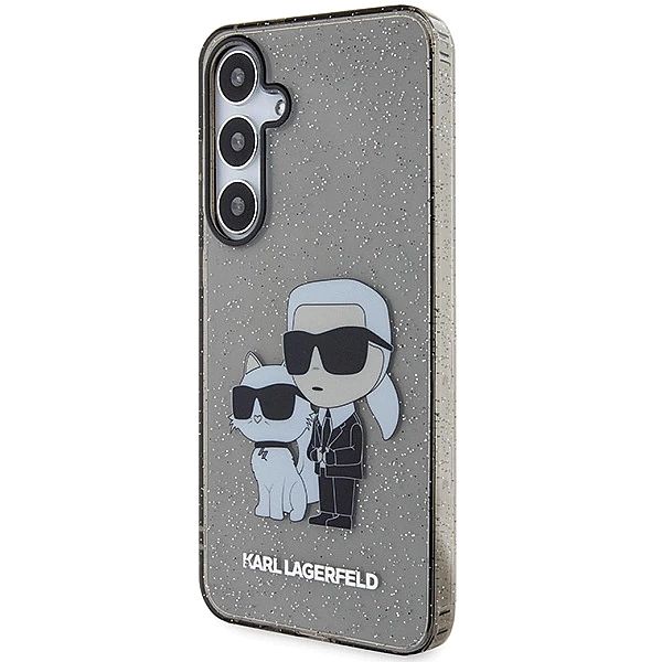 Etui Karl Lagerfeld Glitter Karl&Choupette na Samsung Galaxy S24+ - cz