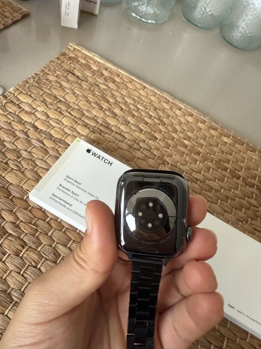 Apple Watch 8 Graphite Steel case Cellular 41mm + 2 braceletes