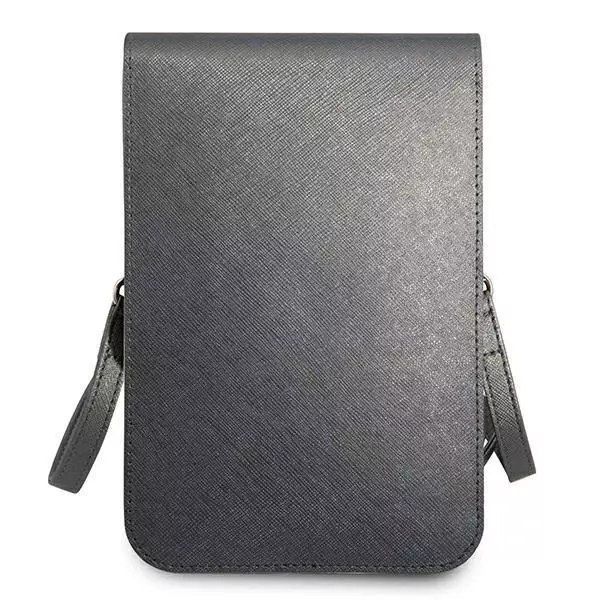 guess torebka guwbsatmgr szary/grey saffiano triangle