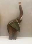 Duża figurka drewnianego słonia 44 cm