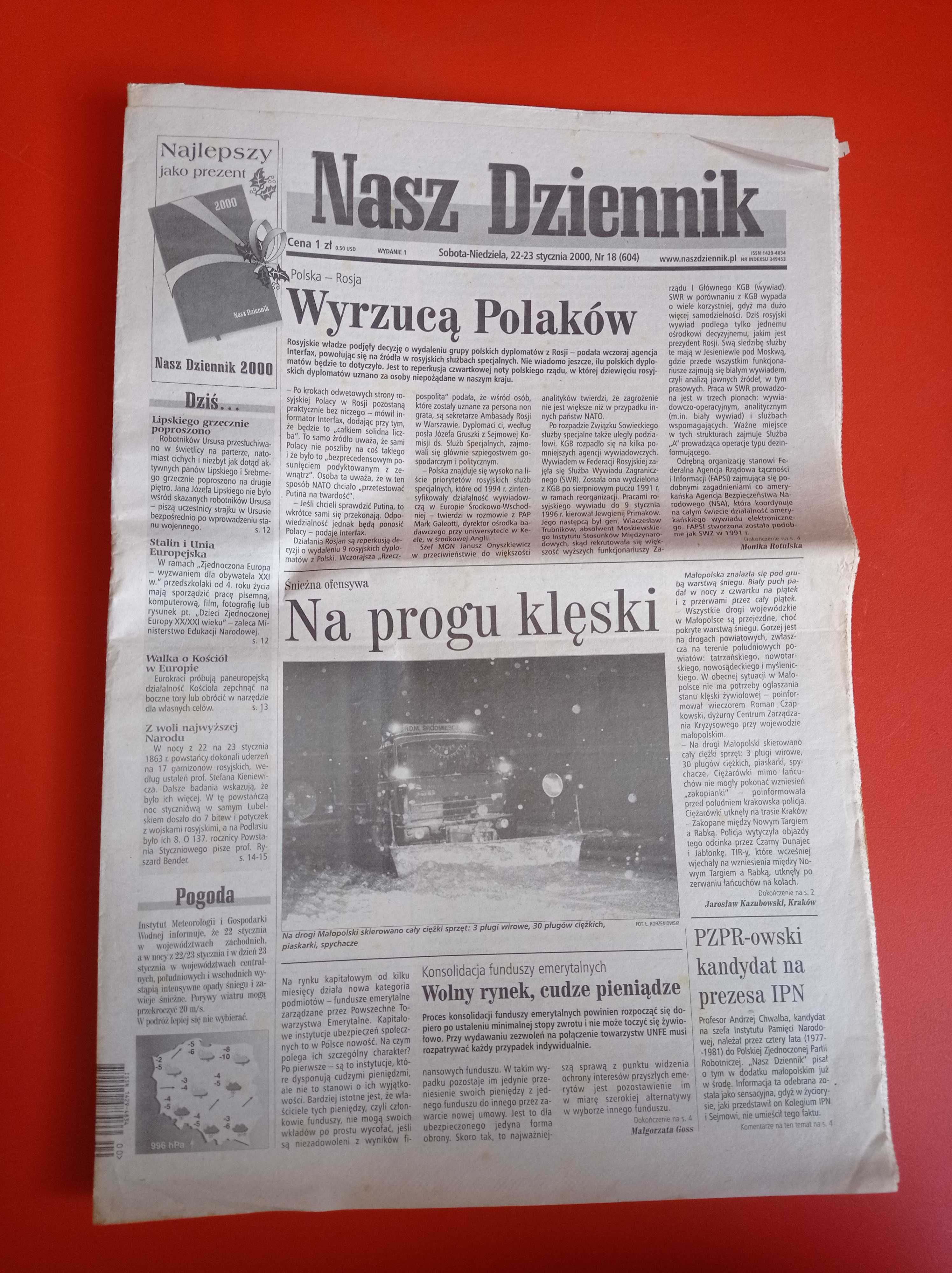 Nasz Dziennik, nr 18/2000, 22-23 stycznia 2000