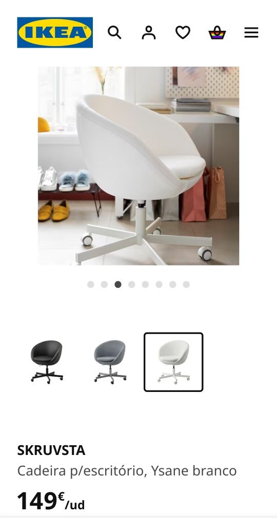 Cadeira de escritório IKEA Skruvsta