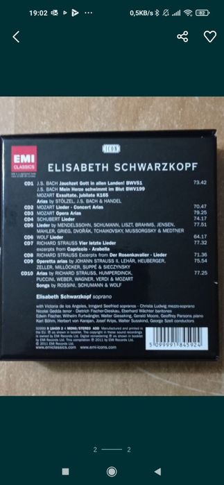 Elisabeth Schwarzkopf- O Melhor de (10 CDs) NOVO!