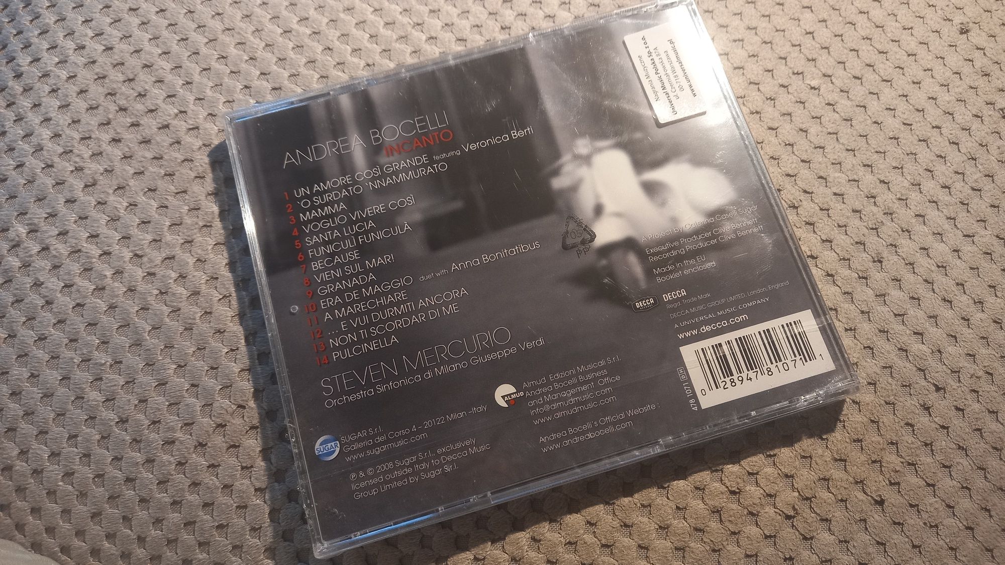 Andrea Bocelli  incanto cd