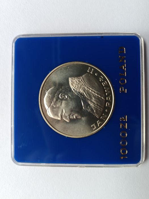 1000 zł Jan Paweł ll 1982 , Srebro stan 1