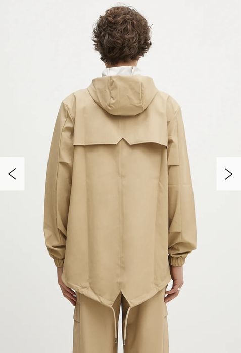 Дощовик Rains Fishtail Jacket бежевий М