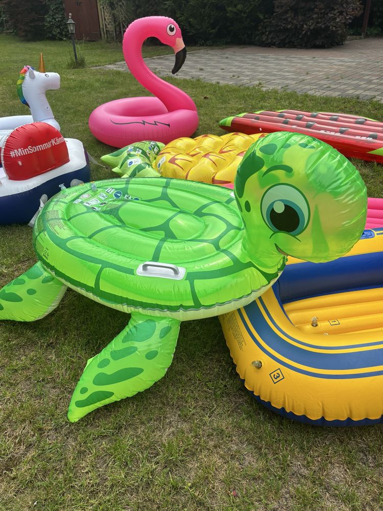 Żółw dmuchany materac na wodę jezioro morze summer air mattress